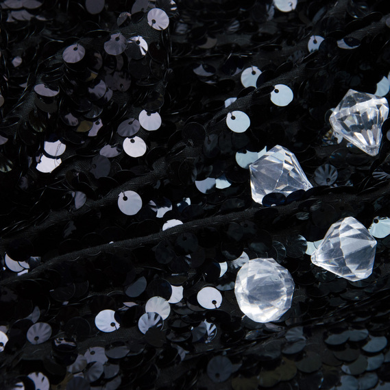 Трикотаж з пайєтками Ф`южин V-2/1 чорний, фото 3 Трикотаж з пайєтками Ф`южин V-2/1 чорний, фото 3