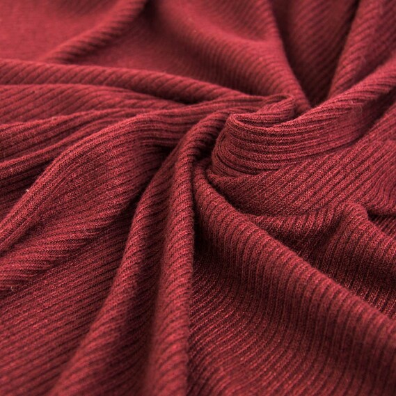 Тканина трикотаж Меланж смуга V-5 т/бордо, фото 1