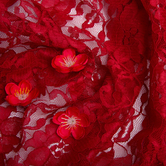 Guipure Indonesia 145 cm т/червоний, фото 4