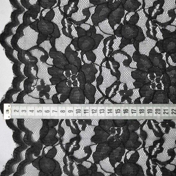 Ткань гипюр Индонезия чорний, фото 3 Ткань гипюр Индонезия чорний, фото 3