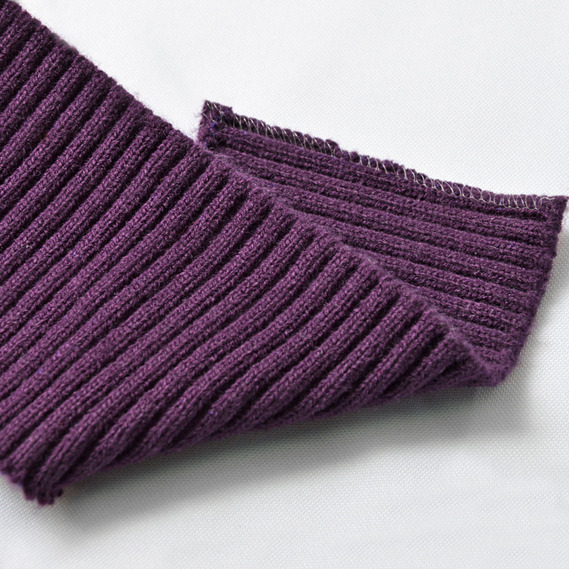 Knitted cuff for sleeves слива, фото 1