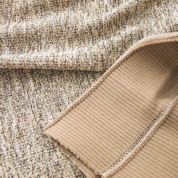 Knitted cuff for sleeves капучино, фото 1