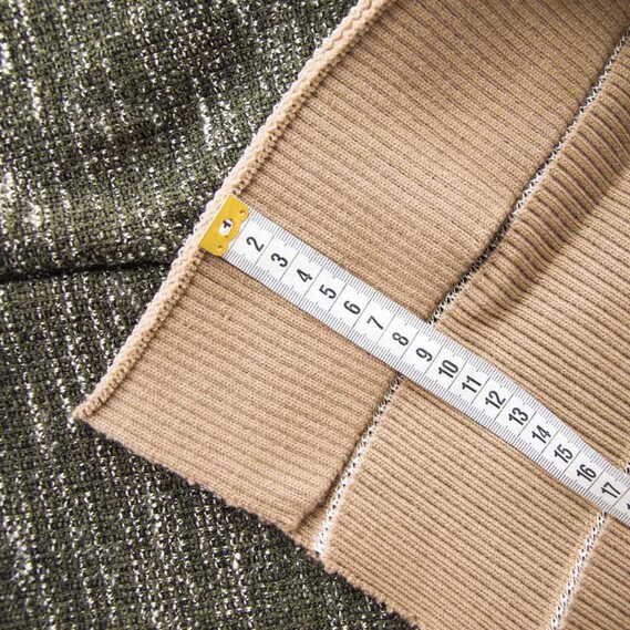 Knitted cuff for sleeves капучино, фото 2