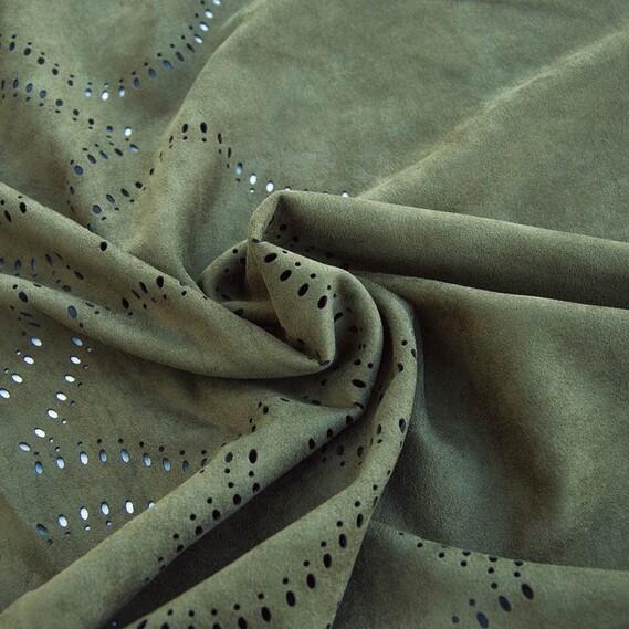 Suede Knitwear Noodles V-1/6 хакі, фото 2