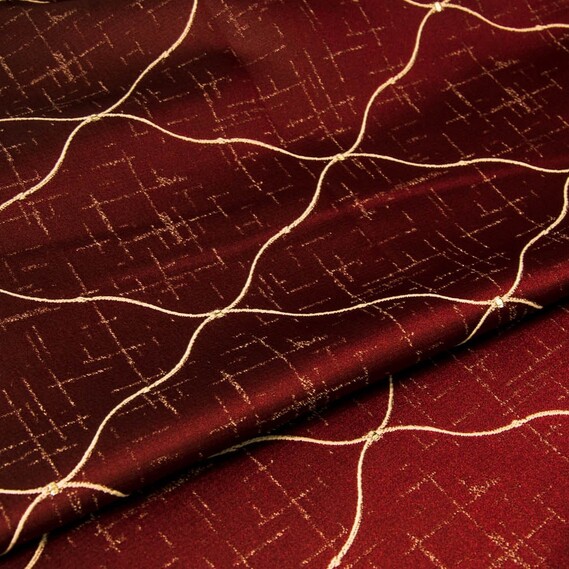 Тканина портьєрна жакардова Нео Класика, шторна тканина, тканина для штор, штори, портьєри, гардіни, тканина для гардин V-604 бордо, фото 2