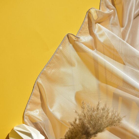 Тюль сетка однотонный Диско V-302 натурал, фото 3 Тюль сетка однотонный Диско V-302 натурал, фото 3