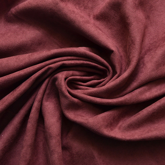 Тканина портьєрна однотонна Suet V-27 вишня, фото 1