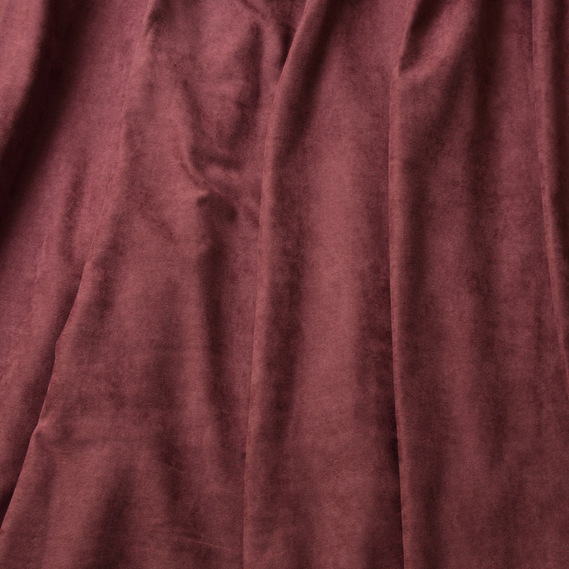 Тканина портьєрна однотонна Suet V-27 вишня, фото 2