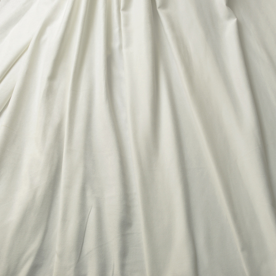Тканина портьєрна однотонна Suet V-01 біла, фото 2