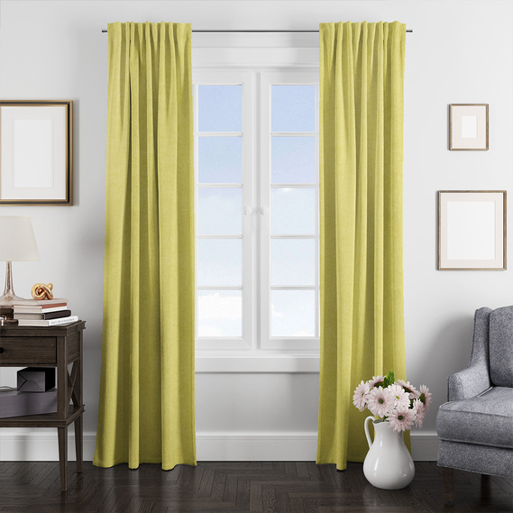 Тканина портьєрна однотонна Suet V-18 олива, фото 2 Тканина портьєрна однотонна Suet V-18 олива, фото 2