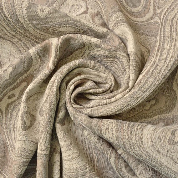 Тканина портьєрна жакардова Maura V-22 сірий беж, фото 1 Тканина портьєрна жакардова Maura V-22 сірий беж, фото 1