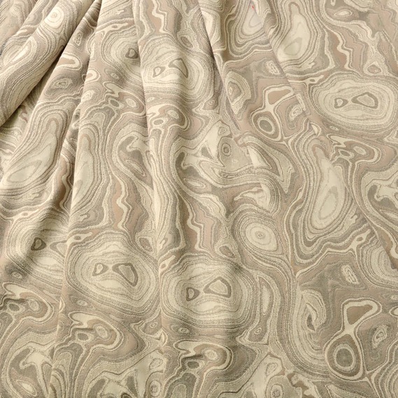 Тканина портьєрна жакардова Maura V-22 сірий беж, фото 2 Тканина портьєрна жакардова Maura V-22 сірий беж, фото 2