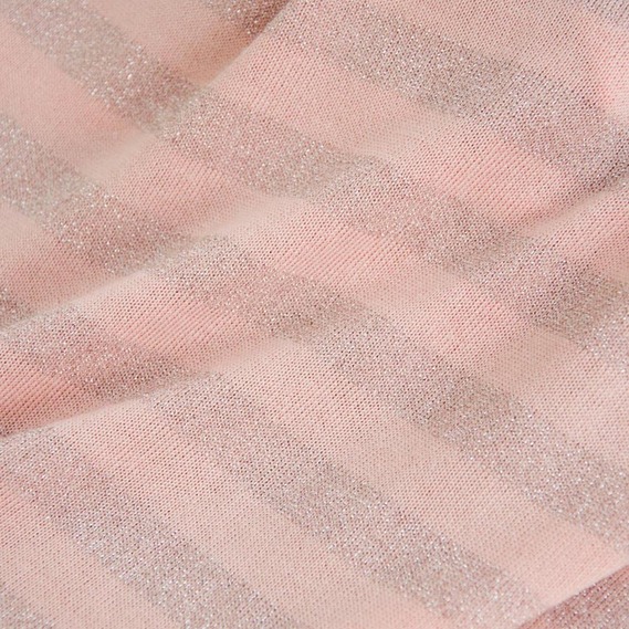 Knitted stripe metallic персик, фото 2