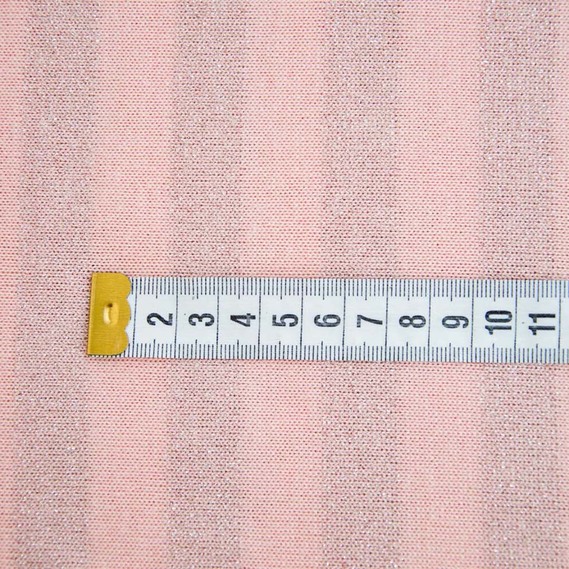 Knitted stripe metallic персик, фото 3