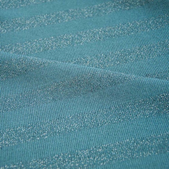 Тканина трикотаж смуга металік св/денім, фото 2 Тканина трикотаж смуга металік св/денім, фото 2