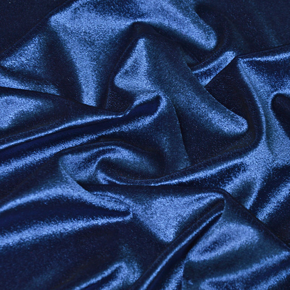 Тканина Велюр Ice стрейч однотонний, тканина костюмна, платтяна оксамитова, оксамит V-16 синій, фото 2 Тканина Велюр Ice стрейч однотонний, тканина костюмна, платтяна оксамитова, оксамит V-16 синій, фото 2