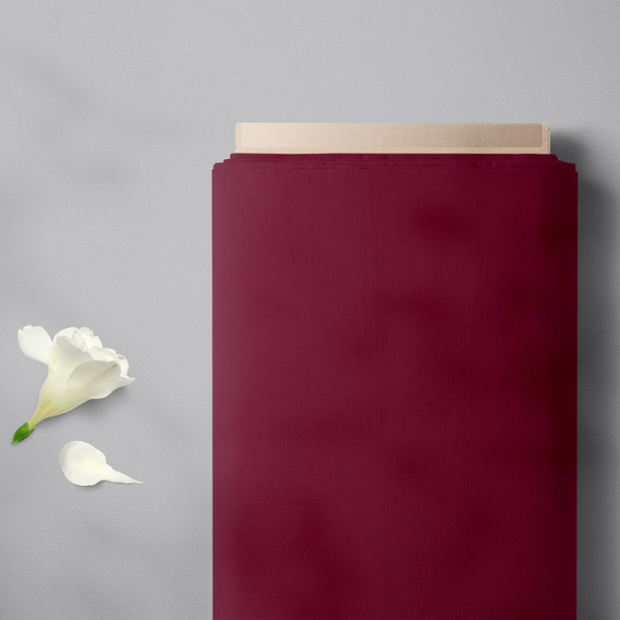 Тканина плательна штапель твіл V-17 бордо, фото 2