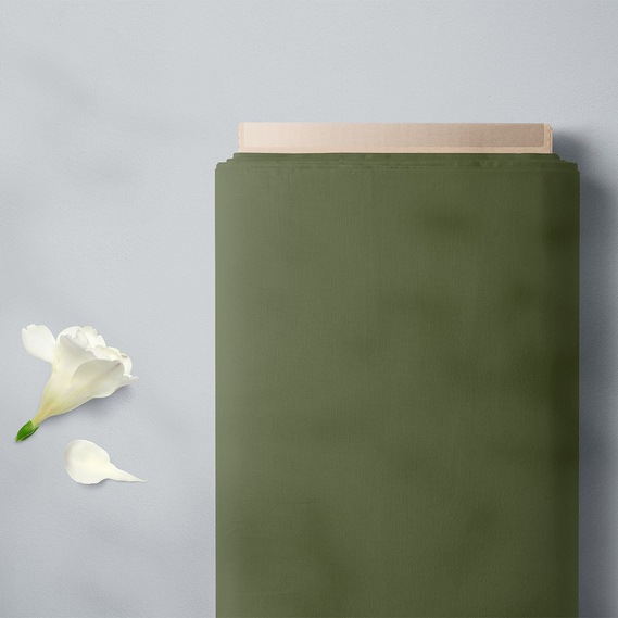 Тканина плательна штапель твіл V-19 хакі, фото 2