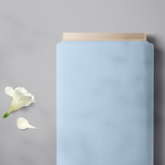 Тканина плательна штапель твіл V-6 блакитний, фото 2