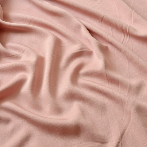 Тканина плательна штапель твіл V-7 пудра, фото 2