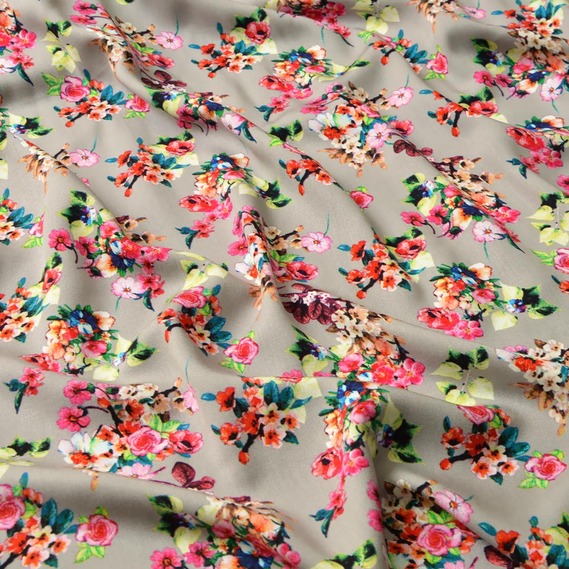 The fabric is staple twill with a print V-3/2 презент сірий, фото 2 The fabric is staple twill with a print V-3/2 презент сірий, фото 2