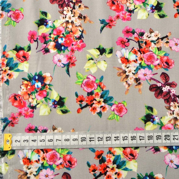 The fabric is staple twill with a print V-3/2 презент сірий, фото 4 The fabric is staple twill with a print V-3/2 презент сірий, фото 4