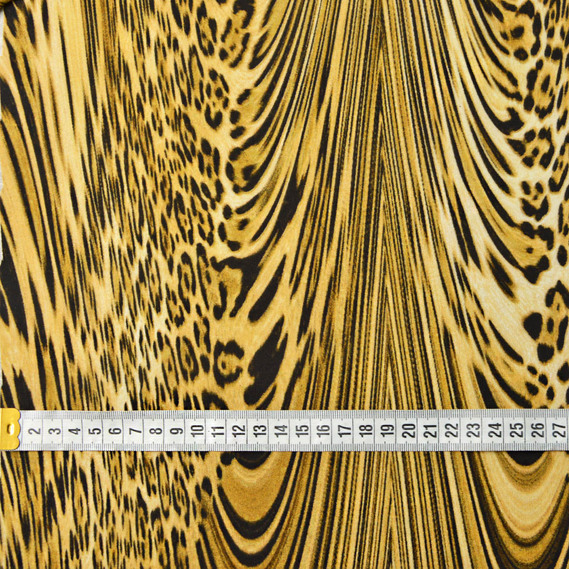 Тканина плательна Super Soft, еластична тканина для одягу Гепард пісок, фото 3