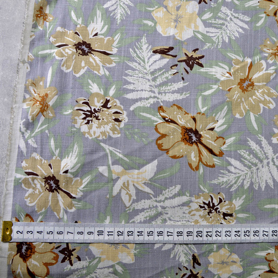 Льон принт Забава V-5/1 привіт сірий, фото 4 Льон принт Забава V-5/1 привіт сірий, фото 4