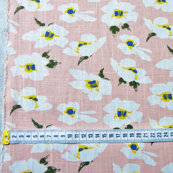 Льон принт Забава V-8/1 рута рожевий, фото 4