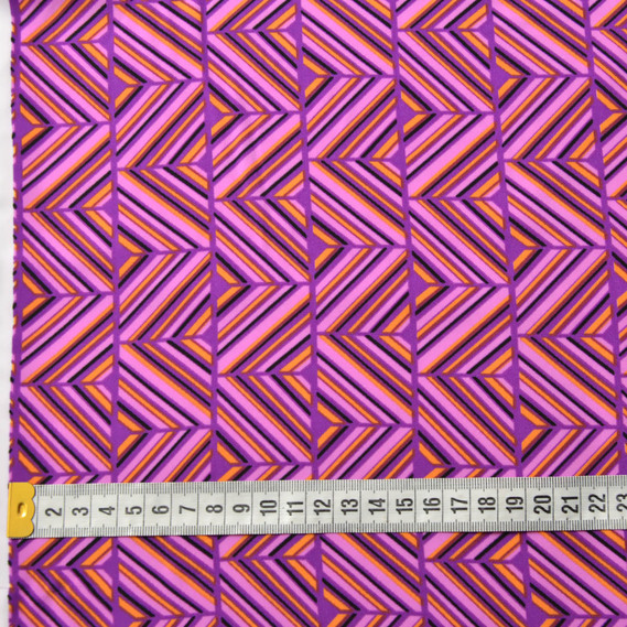 Ткаань костюмная Prada V-1/1 зігзаг фіолет, фото 4