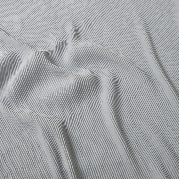 Ткань шифон-гофре дріб сірий, фото 2