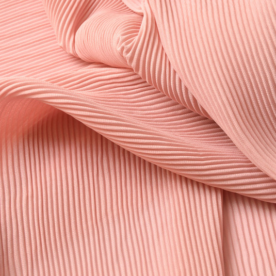 Ткань шифон-гофре дріб пудра, фото 1