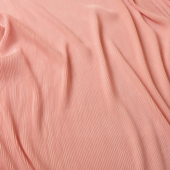Ткань шифон-гофре дріб пудра, фото 2