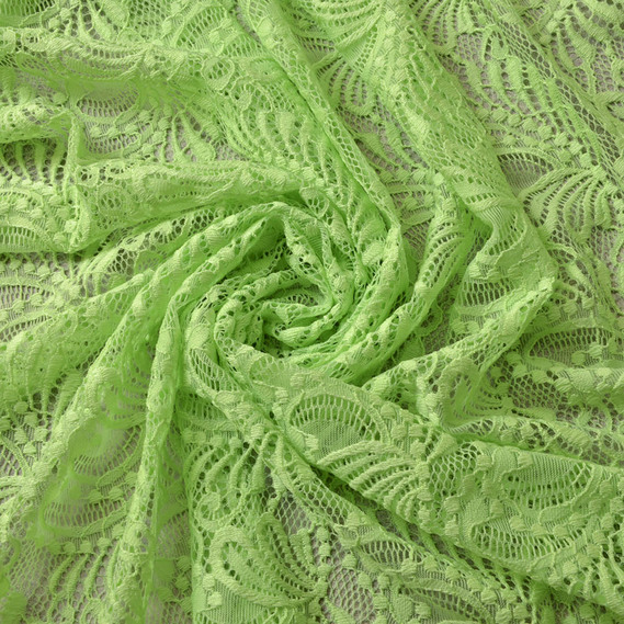 Тканина гіпюр Б`янка, 145 см перо салат, фото 1 Тканина гіпюр Б`янка, 145 см перо салат, фото 1