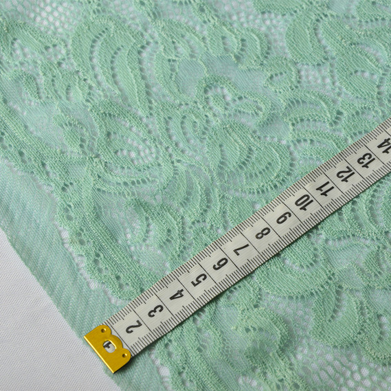 Тканина гіпюр Б`янка, 145 см квітка ментол, фото 4 Тканина гіпюр Б`янка, 145 см квітка ментол, фото 4