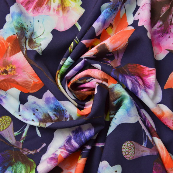 Плательная Цветок супер софт сюїта т/синя, Квітковий, фото 1