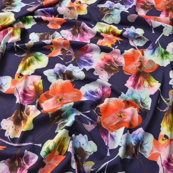 Плательная Цветок супер софт сюїта т/синя, Квітковий, фото 2