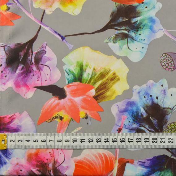 Плательна Квітка супер софт сюїта сіра, Квітковий, фото 3