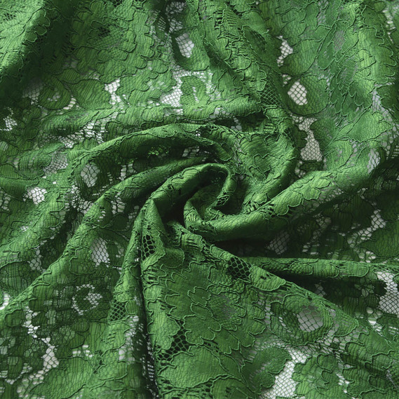 Ткань Гипюр Индонезия 2 зелений , фото 1