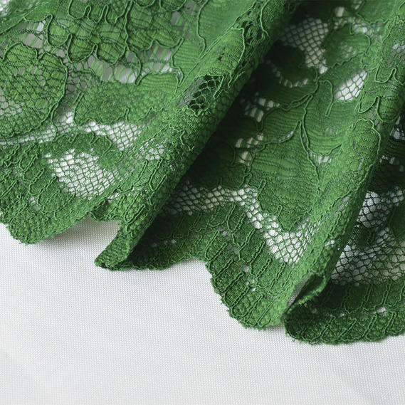 Ткань Гипюр Индонезия 2 зелений , фото 3