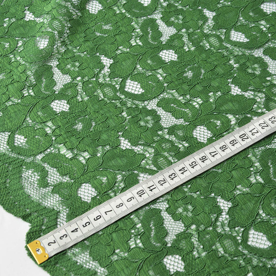 Ткань Гипюр Индонезия 2 зелений , фото 4