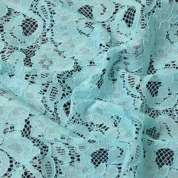 Ткань Гипюр Индонезия 2 блакитний , фото 2 Ткань Гипюр Индонезия 2 блакитний , фото 2