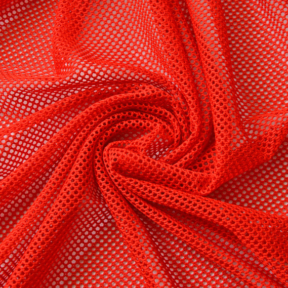 Ткань Сетка Петти, 150 см, для одежды, декора, элачтичная, стрейчевая червона, фото 1