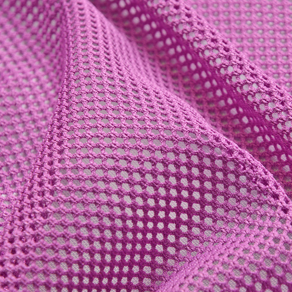 Тканина сітка Петті, 150 см, для одягу, декору, еластична стрейчева яскравий бузок, фото 3