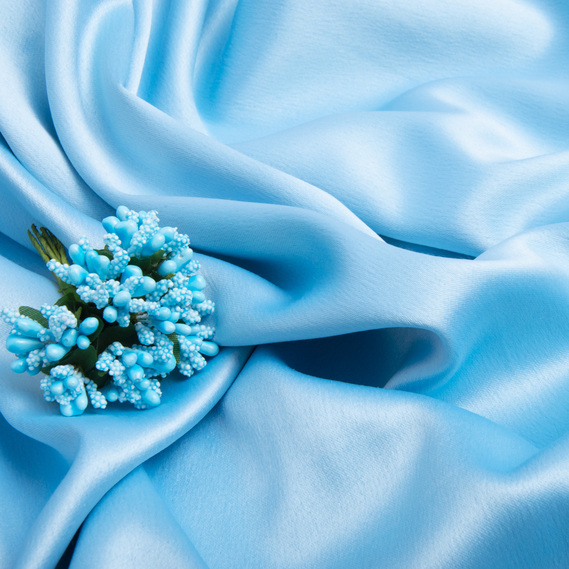 The fabric is double stretch taffeta блакитна, фото 3