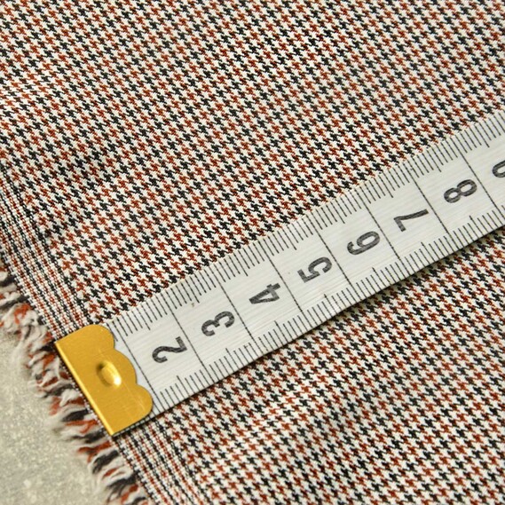 Тканина костюмна Лапка дрібна №1 корич/чорна, фото 3 Тканина костюмна Лапка дрібна №1 корич/чорна, фото 3