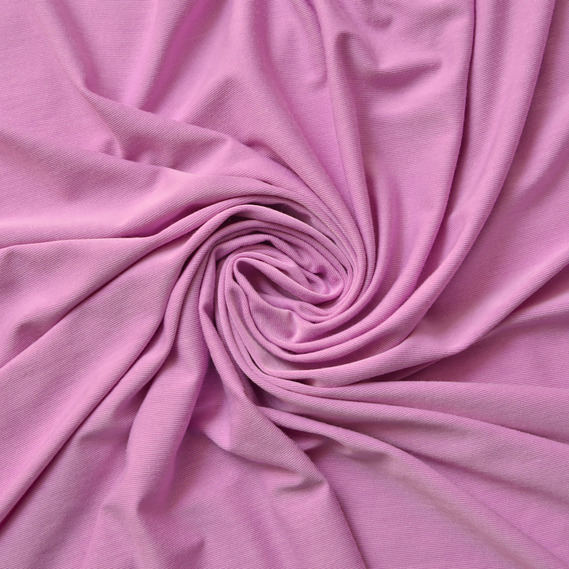 Тканина трикотаж віскоза California 170 гр/м2 145 см трикотажная віскоза, еластична яскравий бузок, фото 1