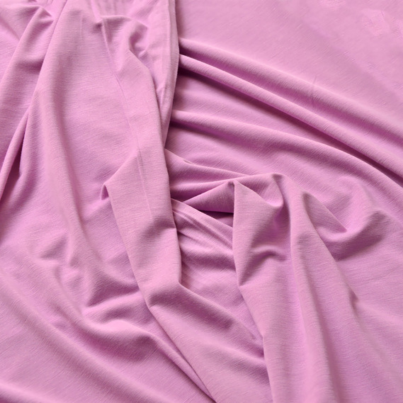 Тканина трикотаж віскоза California 170 гр/м2 145 см трикотажная віскоза, еластична яскравий бузок, фото 2