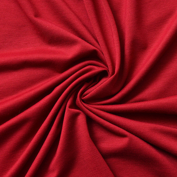 Тканина трикотаж віскоза California 170 гр/м2 145 см трикотажная віскоза, еластична вишня , фото 1