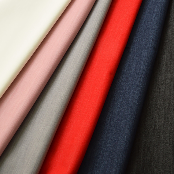 Katrina suit fabric, 150 cm wide, 230 g/m², suitable for clothing, dresses, suits, and skirts червона, фото 3